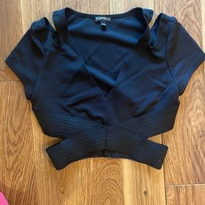 Black crop top